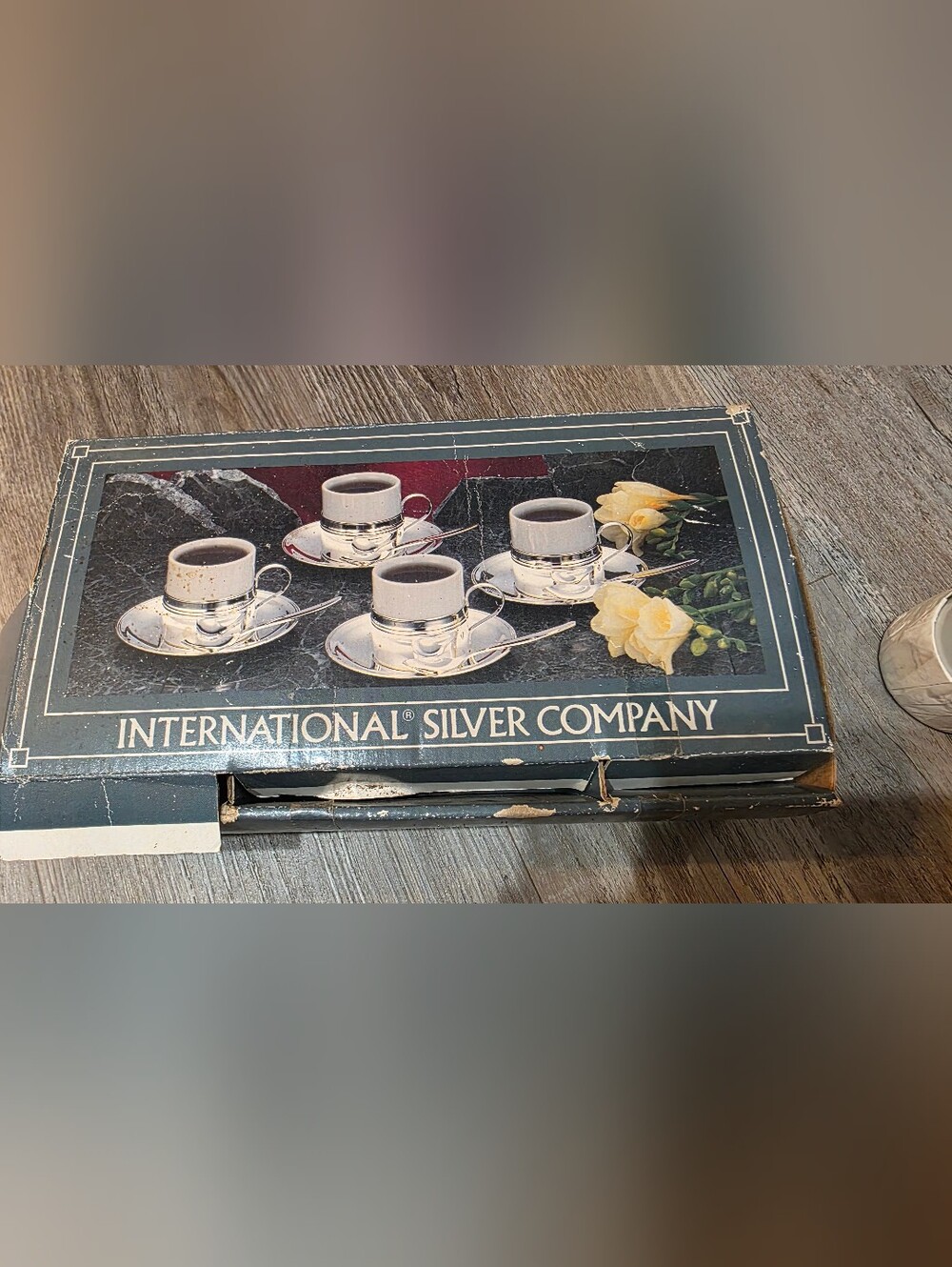 Vintage  Silver Plated Tea Cup Set